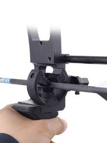 1pc Outdoor Hunting Archery Equipment ABS Material Bristle Arrow Rest, Bow & Arrow Accessories Black Bristle Arrow Rest Compound Bow Recurve Bow Universal Accessory, Protect Arrow Stability And Prevent Arrow Dropping, Archery Supplies