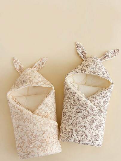 Infant Swaddle Blanket, Double-Sided Cotton Muslin Swaddle Wrap, Breathable Hospital Use Swaddle, Baby Swaddle, Thick Blanket, Newborn Swaddle Wrap, Autumn/Winter Thick Swaddle Blanket