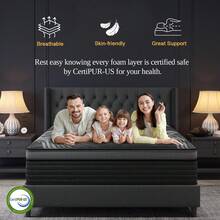 Duchessz 12" 14" Gel Memory Foam Mattress Twin Full Queen King Bed Hybrid Pocket Spring Mattress In A Box,Medium Firm Pressure Relief - 12 inch - 查看 8