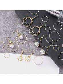 10pcs Round Earring Hoops Bead Rings DIY Handmade Jewelry Craft Supplies For Earrings Bracelets Necklaces