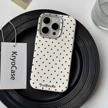 1 szt. Pokrowiec ochronny z TPU w kropki, odporny na upadki, kompatybilny z Apple 16/16 Plus/16 Pro/16 Pro Max/XR/XS Max/11/11 Pro/11 Pro Max/12/12 Pro/12 Pro Max/13/13 Pro/13 Pro Max/14/14 Pro/14 Plus/14 Pro Max/15/15 Pro/15 Plus/15 Pro Max/17 Air, modny/elegancki/uroczy/, A52/Note/Ultra