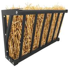 Hay Feeder For Horses, 27'' Long Hay Rack With 16 Gallon Large Capacity, Heavy Duty Carbon Steel Wall Mounted Feeder Rack For Horses, Goats, Sheep In Stable And Farm  Feeder, 16 Gallons Large Capacity, Heavy-Duty Steel Goat Hay Rack, 27" Long Wall Mounted Horse Hay Holder, Multiple Sided Feeding Rack For Sheep Farm Livestock Indoor Outdoor - Black - View 10