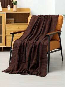 1pc Nordic Style Grid Pattern Throw Blanket - Vibrant Orange Versatile Blanket For All Seasons, Suitable For Office, Sofa And Camping - Machine Washable Cozy Home Decor, Nordic Design, Warm Texture - Multicolor - View 12