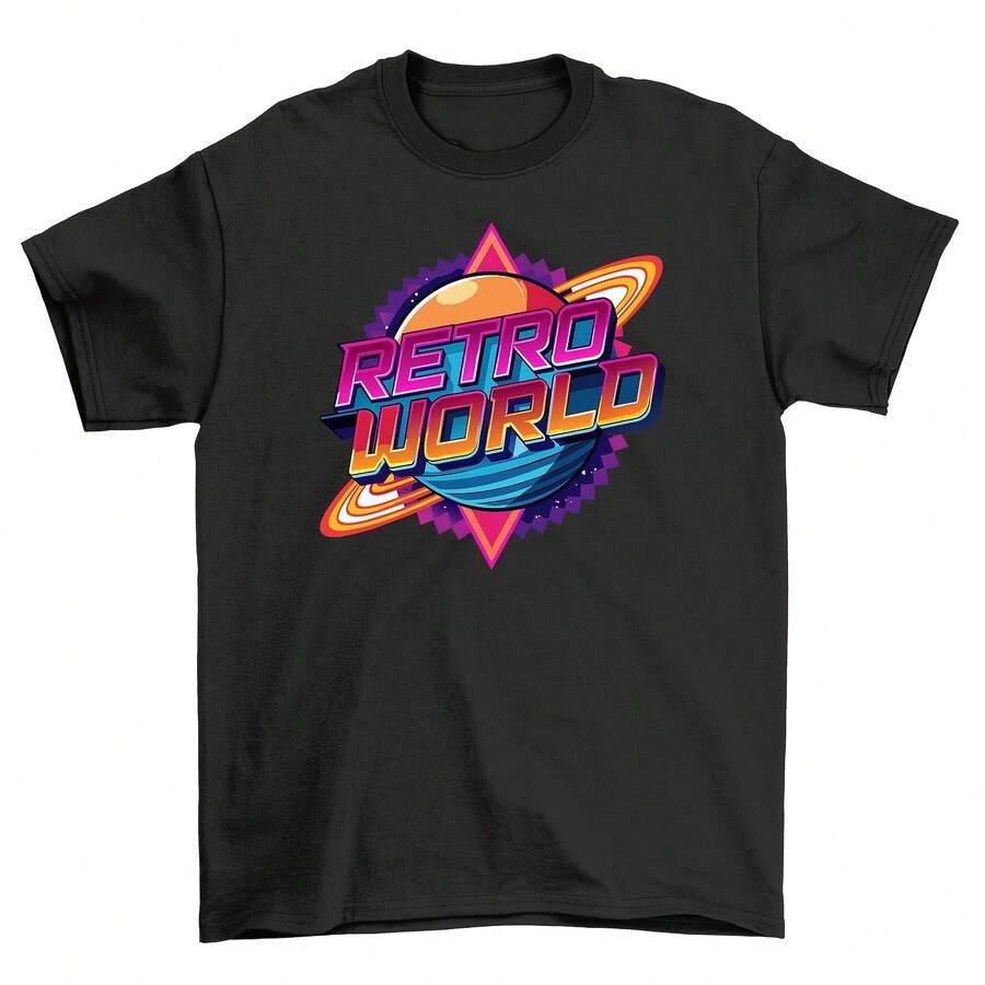 Retro_53 Graphic Tee - Blast To The Past In Style! Stylish Retro Design, Unisex - Style 22 - View 1