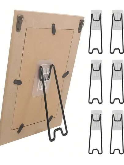 1pc Photo Album Stand - Heavy-Duty Metal Photo Display With Safety Clips, Ideal For Home Decor, Offices, And Events - Durable And Versatile Frame Alternative With A Modern Look | Sturdy Clip Design