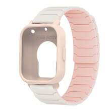 Silicone Strap+TPU Screen Protector For Redmi Watch 5 Active Band Soft Case Magnetic Band Full Cover Bumper For Redmi Watch 5 Lite Breathable Sports Band