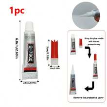 B7000 Rhinestones Glue For Crafts, 3ML Clear B-7000 Super Jewelry Glue Transparent Industrial Adhesive For Fabric Phone Repair Jewelry Making Crystal Gem Tac Nail Art Stone Wood Glass