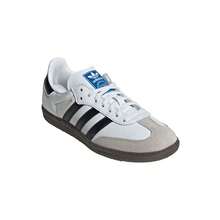 Giày thể thao Adidas Samba OG Jr IE3675 | Giày thể thao trẻ em Unisex chất liệu da và cao su | Thiết kế thể thao cổ điển, phong cách đường phố và sự thoải mái cao cấp cho trang phục hàng ngày ✅ Giao hàng 24/72 giờ đến Tây Ban Nha (đại lục) - trắng - Xem 3