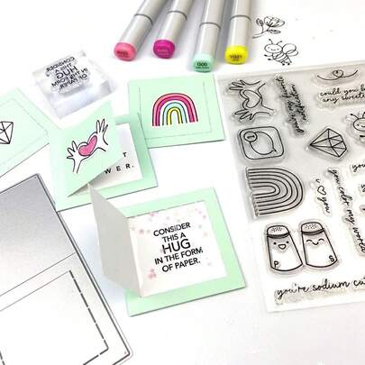 Piggy Craft Fantasy Themed Metal Cutting Dies Set, Mini Note Decoration Scrapbooking Paper Craft Knife Mould Blade Punch Stencils