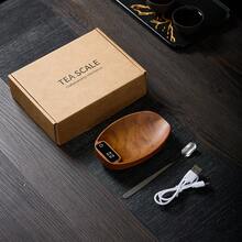 IWEEGA 1个可充电迷你茶叶秤，香料秤，200克/0.1克精确刻度，适用于意式浓缩咖啡和手冲咖啡，咖啡豆数字厨房秤，茶叶剥皮秤，带背光液晶显示屏，便携式旅行电子秤 - 彩色 - 查看 6