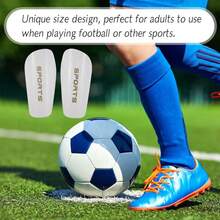 1 Pair Honeycomb Textured Leg Guards, 3D Impact Protection, Thick , For Football, Rugby, Skiing, Sports Shin Pads - Honeycomb Texture - View 4