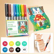 8 Colors Liquid Acrylic Marker Pens, Soft Tip, For Student Journaling, Children Skin Tone Art Drawing, School Supplies