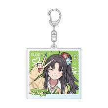 Llavero acrílico de la banda de chicas Cry Latest, con diseño de mano en señal de victoria, con las integrantes Nina, Subaru, Tomo y Momoka, llavero de anime lindo, accesorio para bolso y mochila, regalo coleccionable para fans de GBC