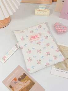 1Pc Floral Print Quilted Cute 6 6.8 7 Inch E-Reader Sleeve Storage Bag Kindle Accessories Ladies Accessories Phone Bag SA569P Carrying Case Protective Pouch For Kindle Paperwhite 2024 1/2/3/4/5/6E-Book Reader Storage Bag ,6-7inch E-Reader Sleeve For Kindle/Boox/Kobo Carrying Case Digital Protective Pouch For Student For School Daily Use E-Reader Storage Bag Travel Essentials Dorm Essentials Gift For Friends,Teachers Christmas/New Year's Gift - Multicolor - View 12