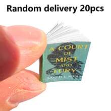 20 Mini Book Set, Flip Pages, Small Leisure Books, Suitable For Desk And Bookshelf Decoration, Suitable For Home And Office, No Batteries Needed, No Feathers, Suitable For All Seasons - Tập sách lật trang - Xem 3