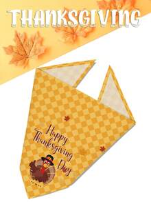 3Pcs Pet Bandanas, Thanksgiving Day Dog Bandana Triangle Bibs Scarf Washable Neck Decor For Dogs Cats Pet