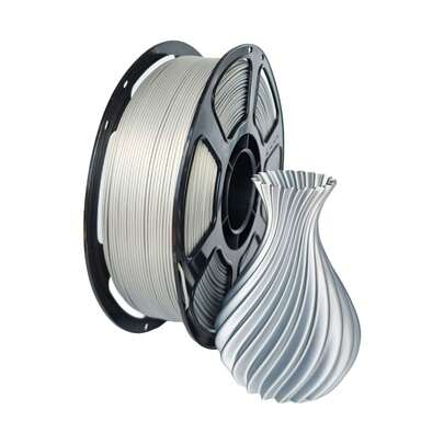 Filament de soie pour imprimante 3D, filament PLA soyeux brillant 1,75 mm 1 kg, surface lisse et soyeuse, facile à imprimer pour les imprimantes 3D, précision dimensionnelle +/- 0,02 mm, D 1 kg
