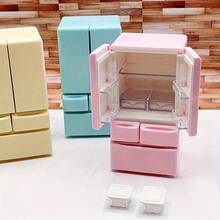 1套迷你房间微型冰箱模型，含10件微型食物模型，微型场景冰箱装饰。非电动，适合14岁以上儿童 - 均碼 - 查看 6