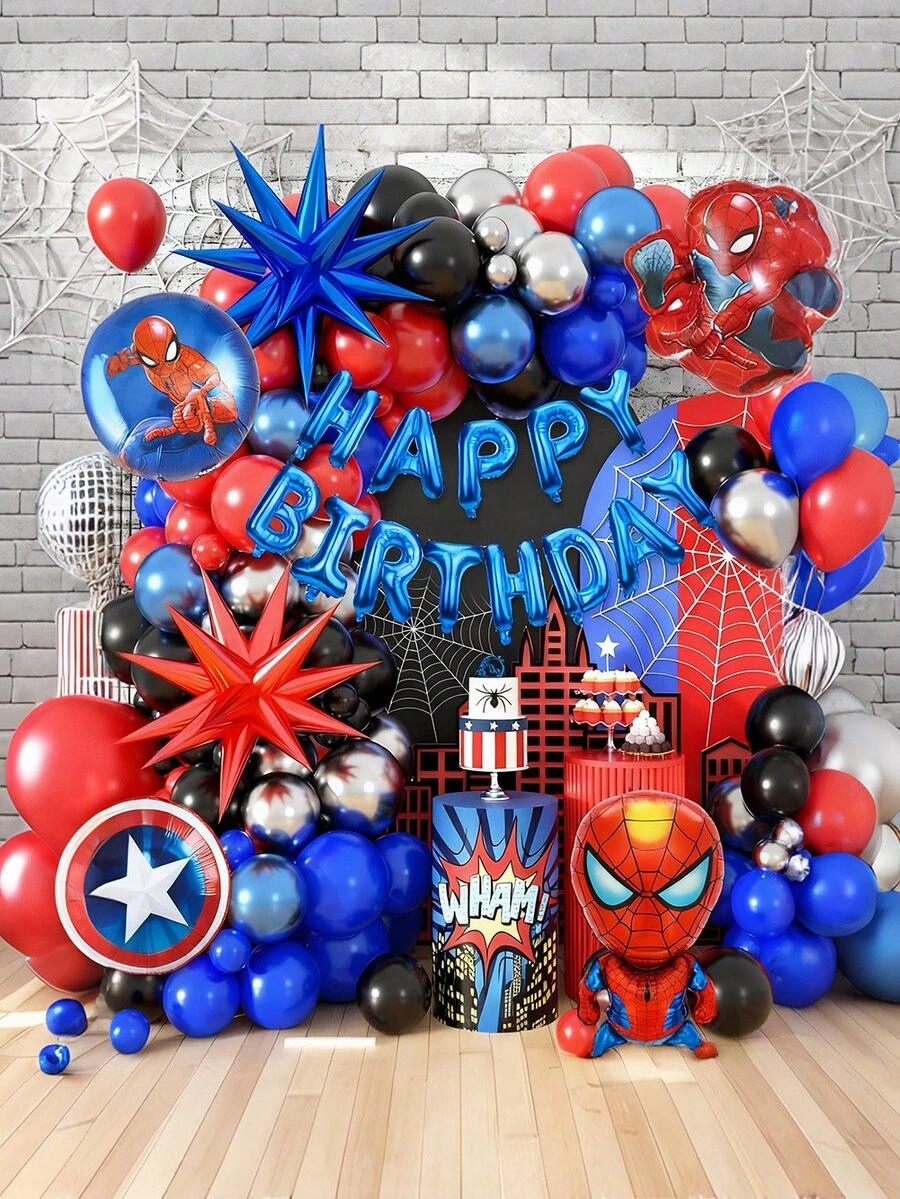 Marvel 1 Bộ bóng bay Người Nhện được cấp phép chính thức theo chủ đề nhân vật hoạt hình, bóng bay trang trí tiệc sinh nhật, kỷ niệm tốt nghiệp, đồ trang trí gia đình, đạo cụ nền ảnh, quà tặng Giáng sinh cho bạn bè - Xem 1