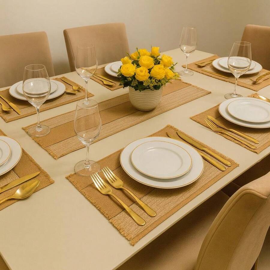 Tabletop Mat - Camel - View 1