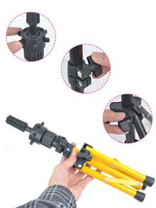 [ ] 57厘米迷你假发支架三脚架 - 5种颜色可选，优质金属材质，可调节，适用于专业假发制作和模特头造型