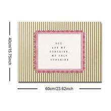 1pc Framed/Unframed You Are My Sunshine Canvas Poster Horizontal Cute Neutral Striped Nursery Quote Wall Art Print Minimalist Baby Girls Room Aesthetic Decor Painting For Kids Room,Playroom,Living Room,Bedroom,Modern Home Decoration - Multicolor - View 8