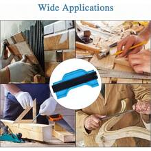 Regla de contorno curvada irregular multifuncional de 10 pulgadas, regla de contorno de piedra automática para carpintería, medición precisa para herramienta de marcado de madera laminada de azulejos de cerámica. - por defecto - Ver 5