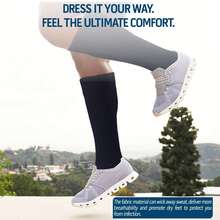 Mens Diabetic Over The Calf Socks Knee Premium Cotton High Socks - 藏蓝色 - 查看 5