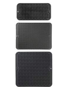 3pcs/1pc Silicone Trivet Mat, Heat Resistant Countertop Drying Mat, Reusable Dish Drying Pad, Foldable And Easy To Store, Silicone Material - Multicolor - View 11