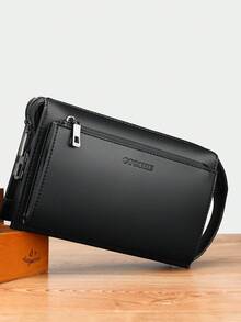 Bolso de mano con candado de contraseña antirrobo para hombres, billetera larga multifuncional, bolso de embrague de gran capacidad, adecuado como regalo para el Día del Padre, regalo de San Valentín, para ir al trabajo, viajes de negocios y viajes