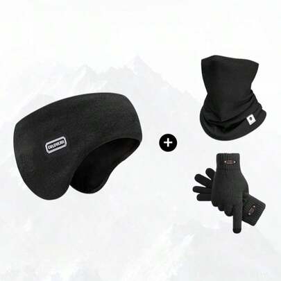 1pc Winter Ear Warmers For Men & Women - Headband, Made Of Soft & Comfortable Material, Multi-Functional Full Ear Coverage, Thick & Warm, Suitable For Outdoor Sports, Fitness, Cycling, Running, Sun Protection