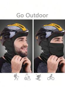 2pcs Men's Lightweight Balaclava Face Mask, Sun Protection Mask Suitable For Motorcycle, Skiing And Other Sports - Nhiều màu - Xem 6