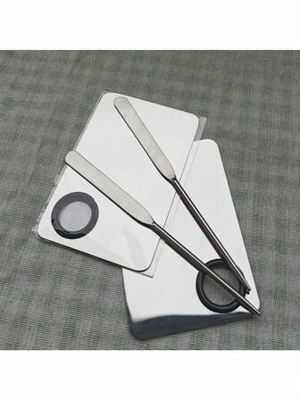 1件/2件装彩妆盘，化妆师彩妆盘，唇膏彩妆盘，美妆粉底盘，黑头去除器，毛孔清洁工具，不锈钢粉底刮刀，化妆师粉底刮刀，面部刮刀，5件/10件装彩妆盘，彩妆棒收纳袋套装（2个），化妆品，便宜，房间装饰，梳妆台，旅行，卧室，化妆配件，便宜，圣诞礼物，化妆品，化妆工具，便宜货，礼物，女士礼物，圣诞礼物