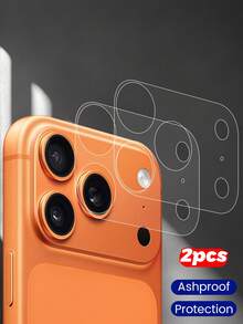 2pcs High Definition Lens Film For IPhone 17 Pro Max/17 Pro/17 Air, Phone Accessories, Minimalist Design, Transparent Thin Film, Durable, Protective Layer, Camera Lens, Scratch-Resistant, Won't Affect Phone Case - Clear - View 10