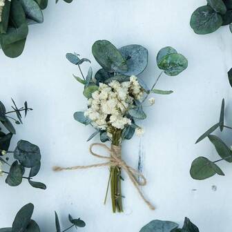 2/8/16pcs Mini Dried Flower Bouquet, Suitable For Home Decor, Cake Decoration, Groomsmen Boutonniere, Boho Style Groom Wedding Party Decor, Bride Gift