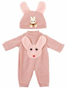 18 Inch Realistic Plush Rabbit /Blue Elephant Pajama Doll Clothes, Soft Lifelike Changeable Outfit Toy, Suitable For Girls Role Play And Christmas Gift (Doll Not Included) - Multicolor - View 9