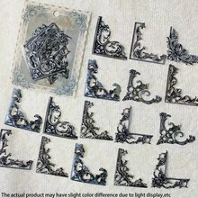 Bộ 24 miếng dán khung rỗng tự dính kiểu cung điện Pháp cổ điển, dùng trang trí sổ lưu niệm, sổ kế hoạch, đồ dùng học tập. - Nhiều màu - Xem 13