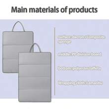 Lightweight Foldable Steam Ironing Board, Suitable For Business Travel And Tourism (Three-Fold Or Four-Fold), Steam Ironing Rack, Steam Ironing Pad, Hanging Ironing Board, Steam Iron, Steam Iron, Hanging Steam Ironing Pad, Handheld Ironing Board - Grey - View 10