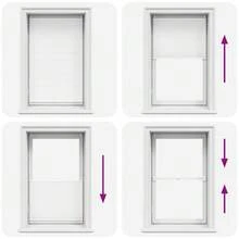 Tenda plissettata 90 x 150 cm, bianca - Bianco - Visualizzare 7