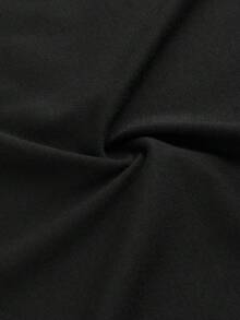 Disney Valentine's Day Gifts.Disney Men Clothesg.A Black Long-Sleeved T-Shirt With A Cute And Charming Stitch Pattern, Paired With Black Casual Sports Pants.Men 2 Pieces Set.Men Fall Clothes - Black - View 6