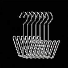 5/10pcs Heavy Duty Stainless Steel Shoe Hooks, Corrosion-Resistant Metal Wall-Mount Space-Saving Design, Quick Assembly, Multi-Purpose Waterproof Shoe Organizer For Home Entryway Bathroom Kitchen Retail Closet, Shoe Storage Rack Hanger System - Silver - View 4