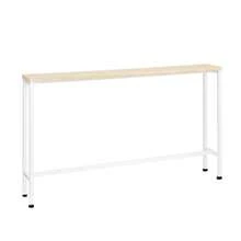 SoBuy Vintage Console Table Metal Hallway Table Narrow Decorative Table Sideboard Side Table Natural/Black W X H X D Approx. 120 X 65 X 20 Cm FSB19-N - White - View 10