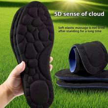 1 Pair Of Men's And Women's Sports Insoles, Anti-Odor, Sweat-Absorbing, Breathable, Shock-Absorbing, Thickened Insoles, Soft And Elastic, Not Tiring To Stand For A Long Time. Insoles, Sports Insoles, Fashionable Insoles - Black - View 5