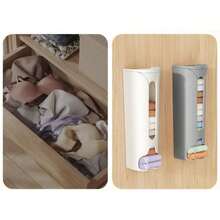 Space-Saving Wall-Mounted Underwear Sock Organizer - No Drill Easy Install Hanging Storage Drawer For Home Wardrobe Scarves Hair Accessories | Hot Seller Premium Quality Home Essentials