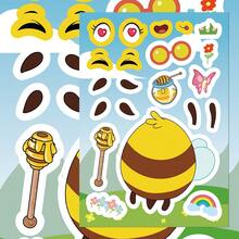 8 piezas de pegatinas a prueba de agua y duraderas con temática de abeja, adecuadas para decorar diarios DIY, cuadernos, portátiles, guitarras, patinetas, equipaje, teléfonos, útiles escolares, regalos de fiesta y vacaciones - Multicolor - Ver 4