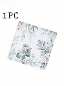 60/20PCS Disposable Paper Napkins With Green Foliage Eucalyptus Leaves Design,Western Food Party Printing Napkins For Birthday, Weddings, Holidays, Halloween, Christmas, New Year, Party Supplies,Supplies Table Decorations,13* 13 Inch