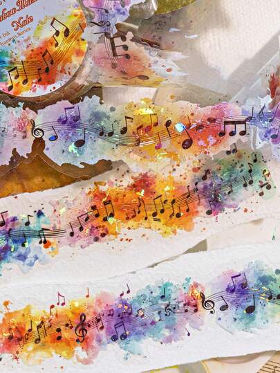 CANDY POETRY 2m/Roll Colorful Themed Decorative Washi Tape, Creative Aesthetic Stickers, DIY Craft Supplies, Holiday Gifts, Personalized Scrapbooking, School Stationery