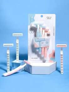 Multi-Color Skin Cleansing, Armpit & Leg Hair Removal Razor, Manual Hair Removal Tool - Multicolor - View 12
