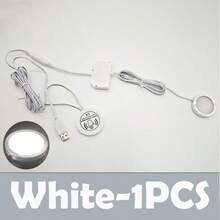 1/3/6pcs Touch Sensor LED Closet Lights - Adjustable Color Temperature LED Night Light, Warm/White Cabinet Light, USB Powered, Ultra-Thin Kitchen Table Lamp, Suitable For Kitchens, Bedrooms, Cabinets, Wardrobes, Stairs, Shoe Racks, Hallways - 彩色 - 查看 16