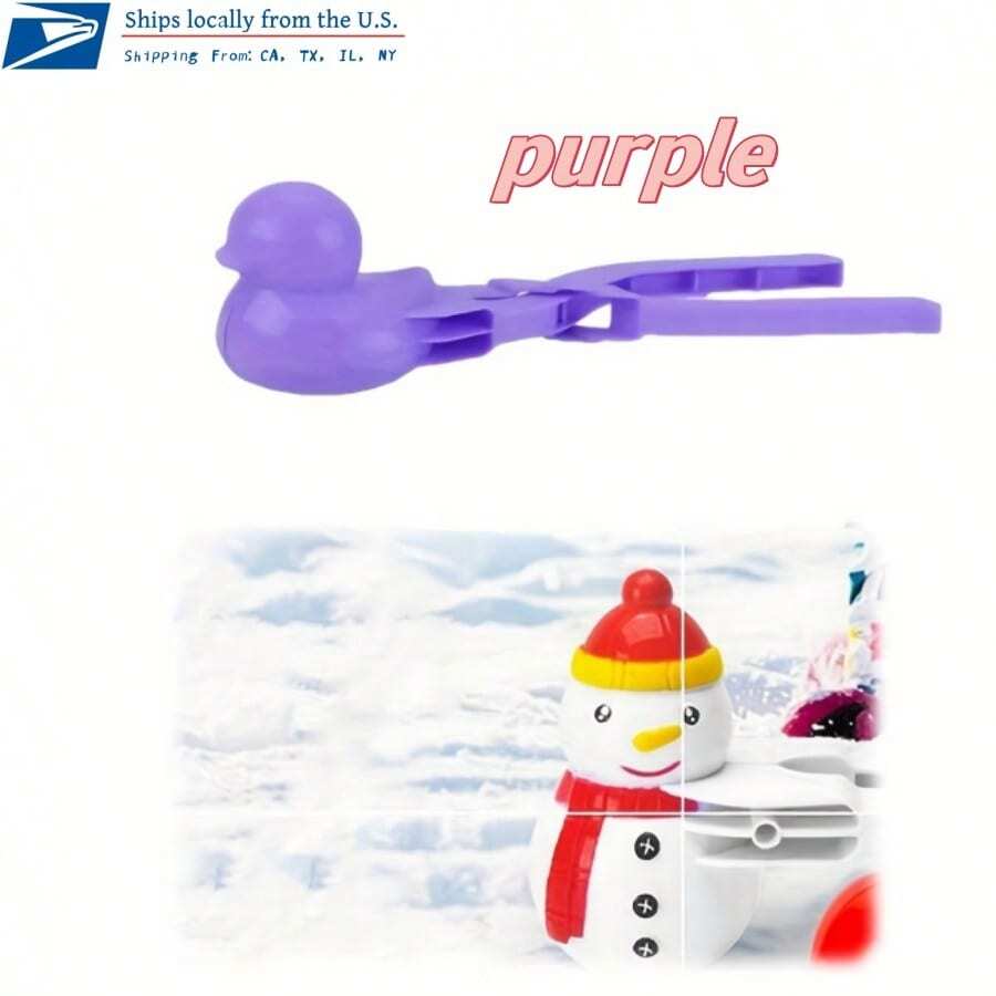 Winter Snowball Making Clip, Duck Heart Shaped Snowball Making Fixture, Outdoor Winter Snow And Sand Playing Mold Tool, And Beach Tool